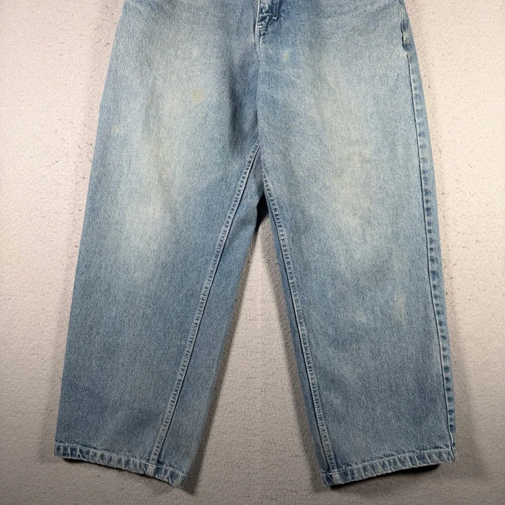 Vintage Southpole Baggy Jeans Mens 34 Light Wash Wide Leg Y2K Streetwear RN82628